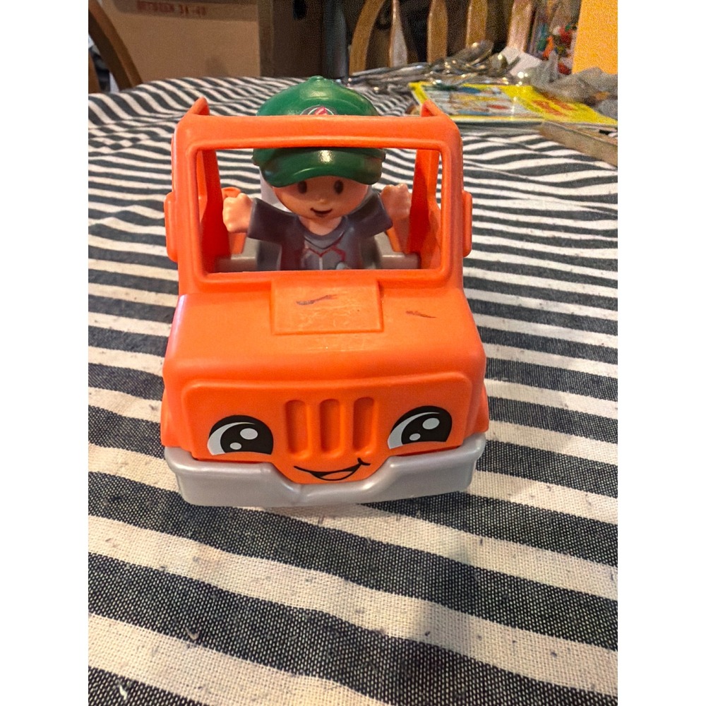 Fisher-Price Little People Orange Tow Truck Wrecker Vehicle with Driver 2023
